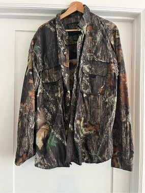 Mad Dog Mens  Camo Field Shirt  - Realtree Style Large